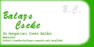 balazs cseke business card
