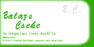 balazs cseke business card